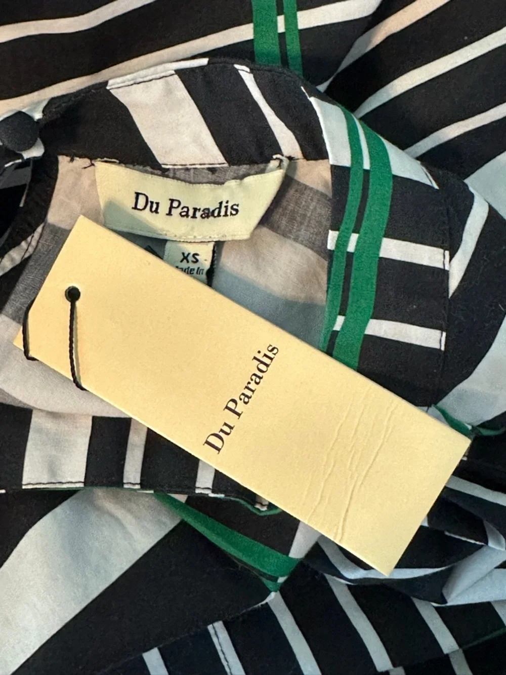 New! Du Paradis Zoe Cropped Longsleeve Shirt - 100% Cotton - Size XS